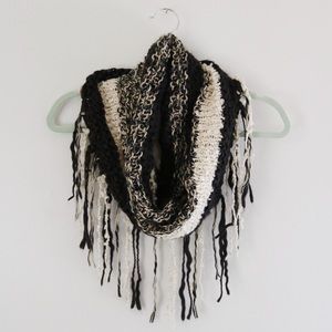 Fringed Cowl Infinity Scarf